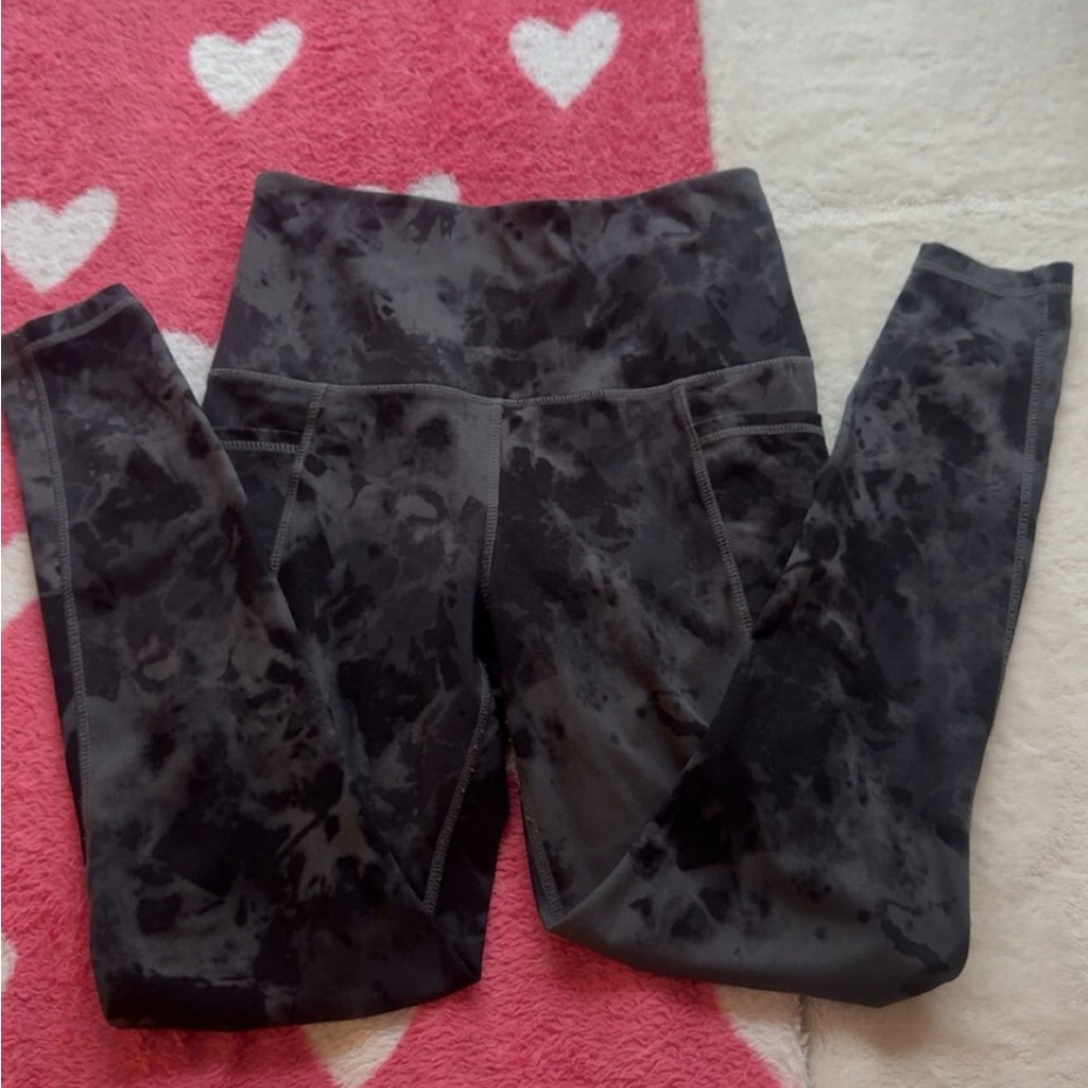 Danskin Charcoal Tie-Dye Leggings